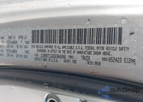 2016 Ram 1500 Big Horn из США, поврежденный, VIN 1C6RR7LG2GS364246